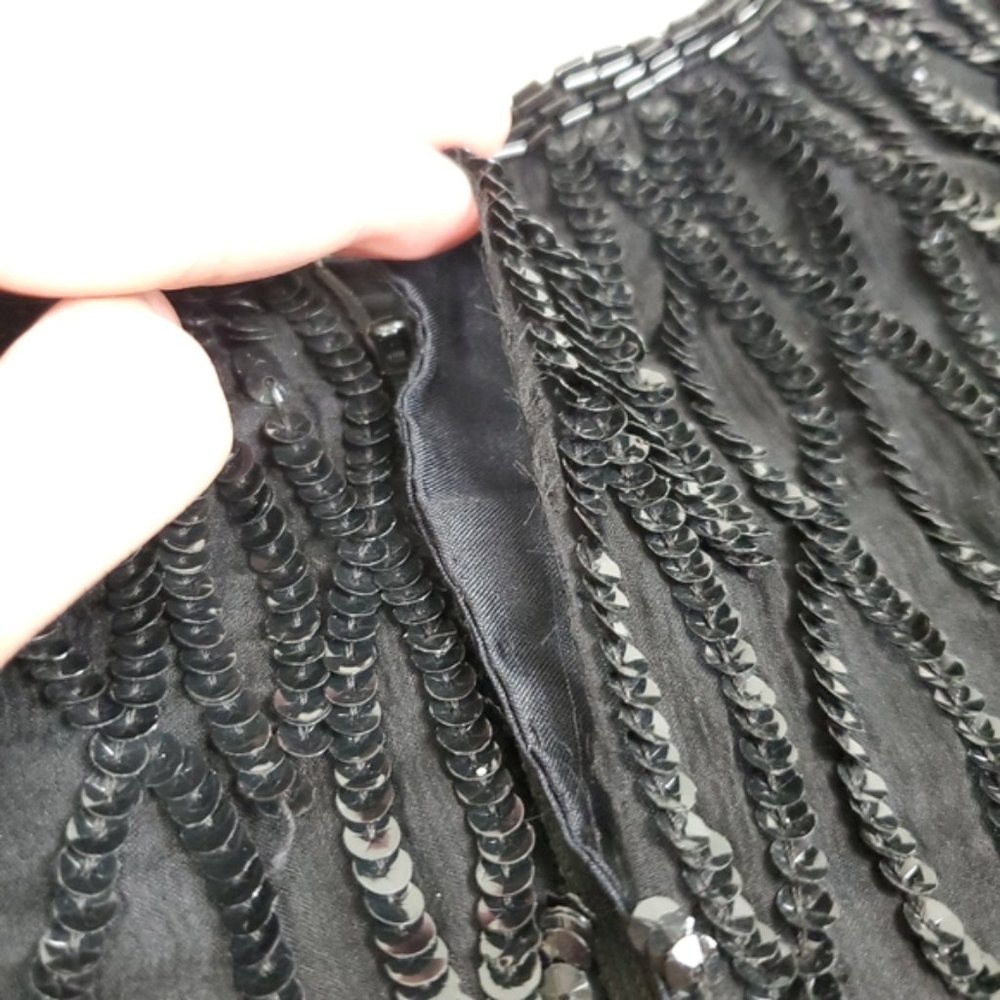 Vintage Laurence Kozar black sequined dress - Picture 10 of 11